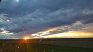 Sun sets on a wonderful weekend of camping